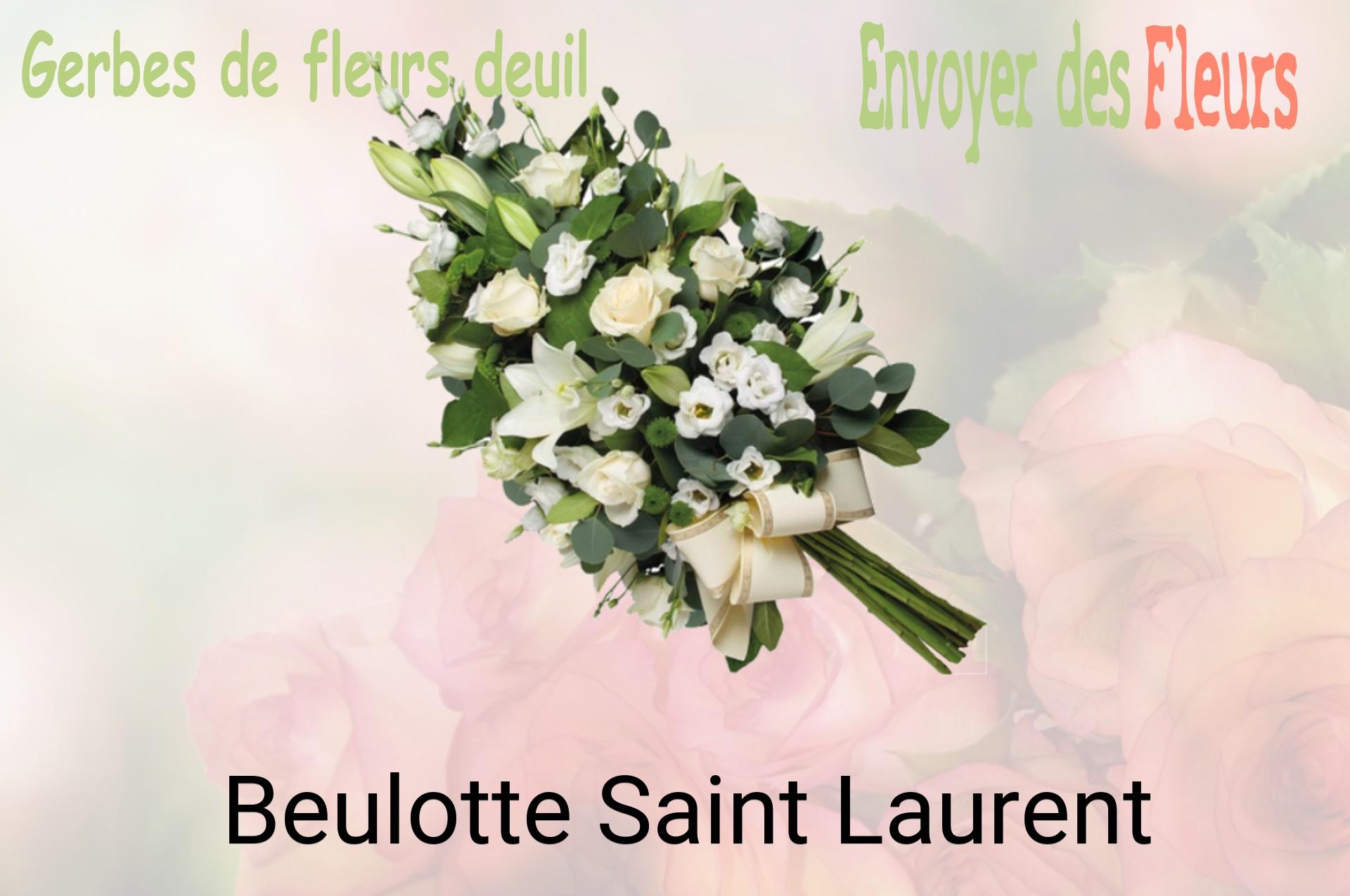 Gerbe de fleurs de deuil livrée à Beulotte-Saint-Laurent